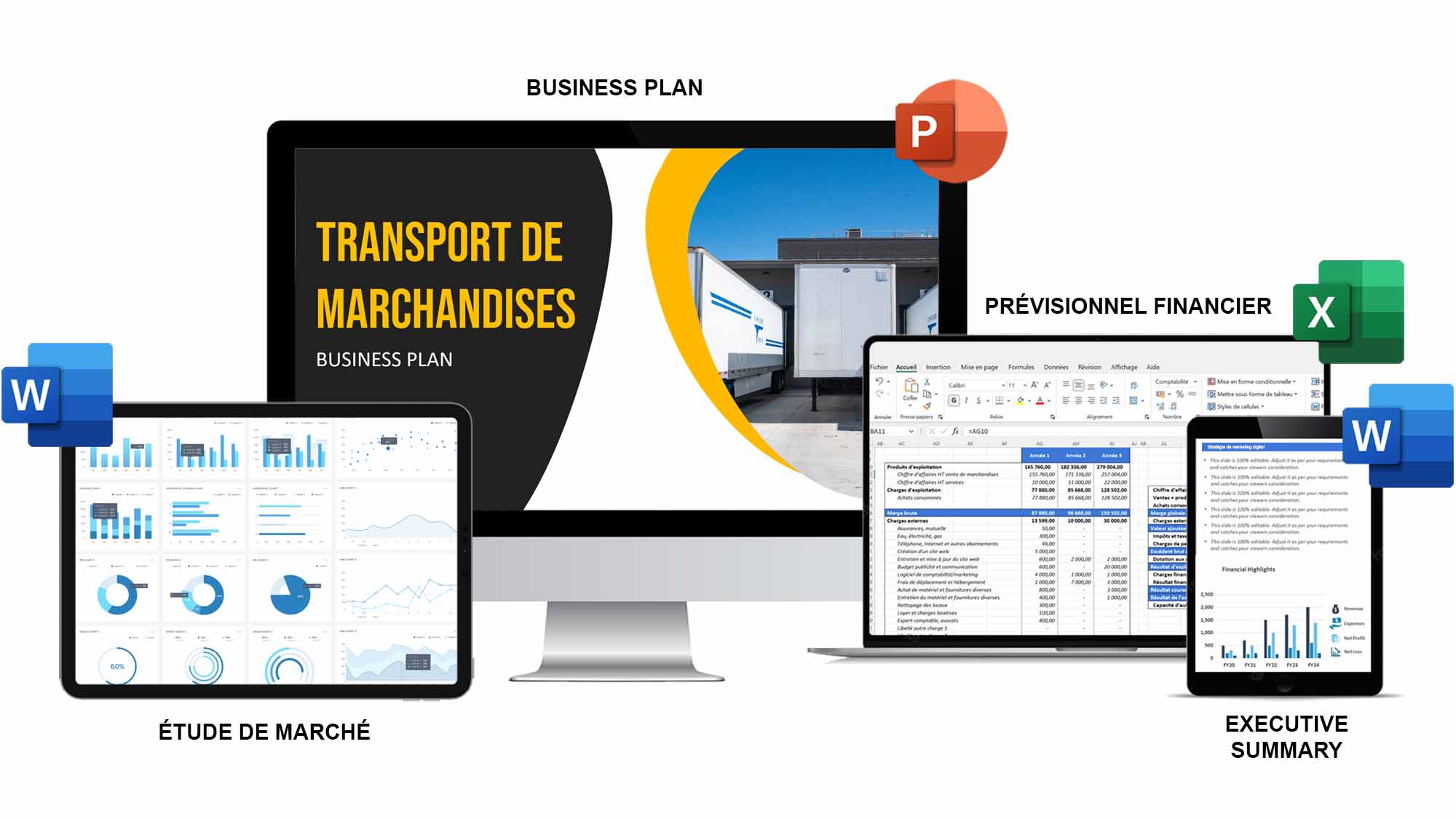 exemple business plan transport de marchandises